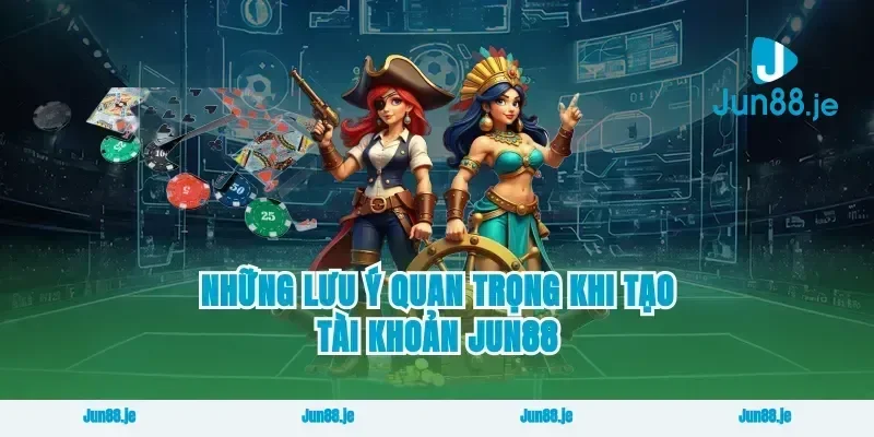 Những lưu ý quan trọng khi tạo tài khoản Jun88